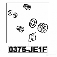 Ремкомплект суппорта FEBEST 1436947235 0375je1f TIR3X 6N - Изображение 2