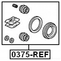 Ремкомплект суппорта FEBEST 3822877 4056111065649 Y 1GEPL 0375ref - Изображение 2