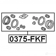 Ремкомплект суппорта FEBEST 3822868 4056111083704 0375fkf Z XIVW - Изображение 2