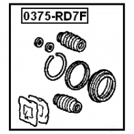 Ремкомплект суппорта FEBEST 3822874 4056111021645 JR 9G3 0375rd7f - Изображение 2
