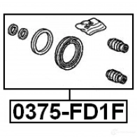 Ремкомплект суппорта FEBEST 3 BCCRGR 3822866 0375fd1f 4056111048611 - Изображение 2