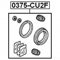Ремкомплект суппорта FEBEST 0375cu2f 4056111063898 D 4SO84N 3822861 - Изображение 2
