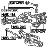 Рычаг FEBEST 1270591718 0325rbr PVDQ PTL 4056111087214 - Изображение 2