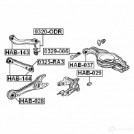 Рычаг FEBEST 3822837 4056111031231 0325ra3 EDA9 4DB - Изображение 2