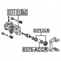Ремкомплект суппорта FEBEST 0375clr 12O 0JYB 4056111083780 192486101 - Изображение 2