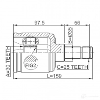 Шрус граната FEBEST 0311ejlh 6TXT I4 4056111035383 3822642 - Изображение 2
