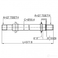 Приводной вал FEBEST 0312crvatrh 4056111113456 1270591070 0H 4VTI - Изображение 2
