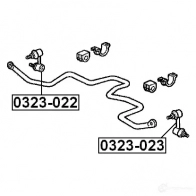 Стойка стабилизатора, тяга FEBEST 3822768 0323023 BZ Z8Q35 4056111012636 - Изображение 2