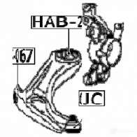 Шаровая опора FEBEST 546593726 4056111117812 E4 X2W 0320jc - Изображение 2