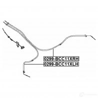 Трос ручника, стояночного тормоза FEBEST VNH8 07O 0299bcc11xrh 1436947665 - Изображение 2