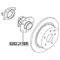 Ступица колеса FEBEST 0WBC P 0282-J11ER 1440022859 - Изображение 2