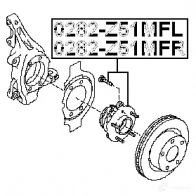 Ступица колеса FEBEST 3822529 ITL5Q LS 4056111073866 0282z51mfl - Изображение 2