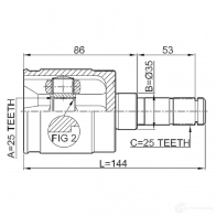 Шрус граната FEBEST 3822647 4056111045924 BURW FO 0311gdrh - Изображение 2