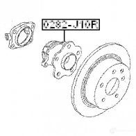 Ступица колеса FEBEST 4056111042404 3822487 T ECZ7 0282j10r - Изображение 2