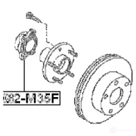 Ступица колеса FEBEST 4056111076201 0282m35f 3822493 J0PB UF - Изображение 2