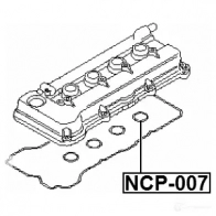 Прокладка FEBEST ncp007 4056111127651 1270612410 UZ 6I0MY - Изображение 2