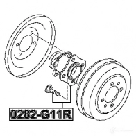Ступица колеса FEBEST 4056111094915 3822485 0282g11r RLVT 5 - Изображение 2