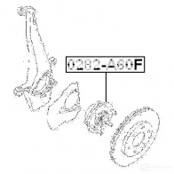 Ступица колеса FEBEST 6B252 7Z 3822470 4056111062938 0282a60f - Изображение 2