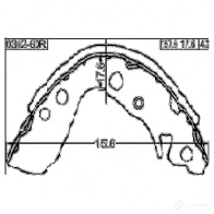 Тормозная колодка FEBEST 0302gdr 85385167 4056111099224 4096 N - Изображение 2