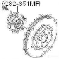 Ступица колеса FEBEST 0282s51mf N HCJPO 3822509 4056111058061 - Изображение 2