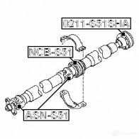 Карданный подшипник FEBEST 59 6BS 4056111109077 ncbs51 3828408 - Изображение 2