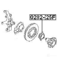Ступица колеса FEBEST 4056111040356 0R4 G3 0282e25f 3822481 - Изображение 2
