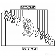 Поршень тормозного суппорта FEBEST 1439059815 0276y62f 25F Z38 - Изображение 2