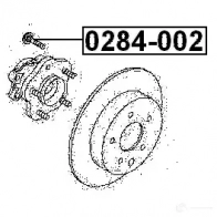 Шпилька колеса FEBEST 0284002 3822535 UR PRR 4056111042367 - Изображение 2
