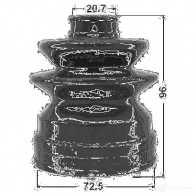 Пыльник шруса FEBEST E92JU E 0215n16jp 4056111058610 3822022 - Изображение 2