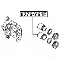 Поршень тормозного суппорта FEBEST RK 25C9 4056111021072 0276y61f 3822448 - Изображение 2