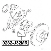 Ступица колеса FEBEST 0282j32mr 3822490 U7 5BCZW 4056111058702 - Изображение 2