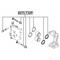Ремкомплект суппорта FEBEST 1439119714 0275t32f 80MHW 00 - Изображение 2