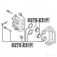 Поршень тормозного суппорта FEBEST 0276e51f 3822431 PAY53 5T 4056111079905 - Изображение 2