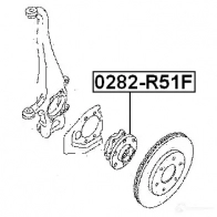 Подшипник ступицы колеса, комплект FEBEST 3822504 0 I6LY 4056111042428 0282r51f - Изображение 2