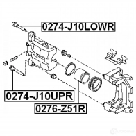 Поршень тормозного суппорта FEBEST 2AG CE 0276z51r 4056111073934 3822453 - Изображение 2