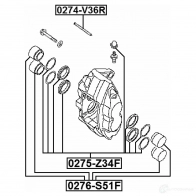 Поршень тормозного суппорта FEBEST 0276s51f JQKP BT 3822443 4056111105031 - Изображение 2