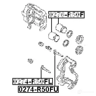 Поршень тормозного суппорта FEBEST 0276r50f 3822441 4056111056173 GF10 P3 - Изображение 2