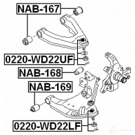 Шаровая опора FEBEST 6 YFFHH8 4056111073231 0220wd22uf 3822110 - Изображение 2
