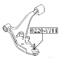 Шаровая опора FEBEST 4056111024219 3822108 A28Y 2OL 0220w11 - Изображение 2