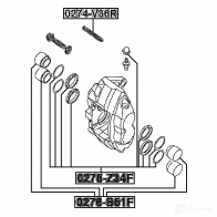 Ремкомплект суппорта FEBEST 4056111107431 1424942698 0275z34f K SP7I - Изображение 2