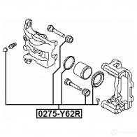 Ремкомплект суппорта FEBEST 0275y62r 3822423 K YTZR5 4056111107424 - Изображение 2