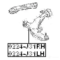 Рычаг FEBEST 3822304 0224j31lh 4056111049595 U5 TLA - Изображение 2