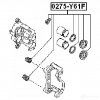 Ремкомплект суппорта FEBEST 3822421 0275y61f 4056111021898 T0 3RK - Изображение 2