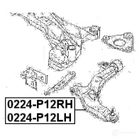 Рычаг FEBEST 0224p12lh GNAL9 Y 3822312 4056111034355 - Изображение 2