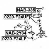 Шаровая опора FEBEST 4056111123684 0220f24uf 1424399869 NT NEFOK - Изображение 2