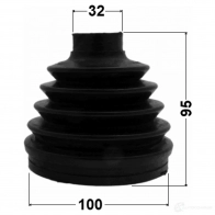 Пыльник шруса FEBEST GP504E 1 0217pta60r 3822065 4056111098807 - Изображение 2