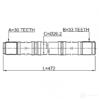Приводной вал FEBEST G 9EKKWK 0212hr16d 3821989 4056111115016 - Изображение 2