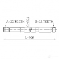 Приводной вал FEBEST 5FLK3 UV 0212n16rh 3821994 4056111035444 - Изображение 2