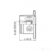 Шрус граната FEBEST 3821966 0211r51r KE5P C 4056111085975 - Изображение 2