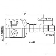 Шрус граната FEBEST 0211t31rh 4056111098296 GV6YM EQ 3821975 - Изображение 2